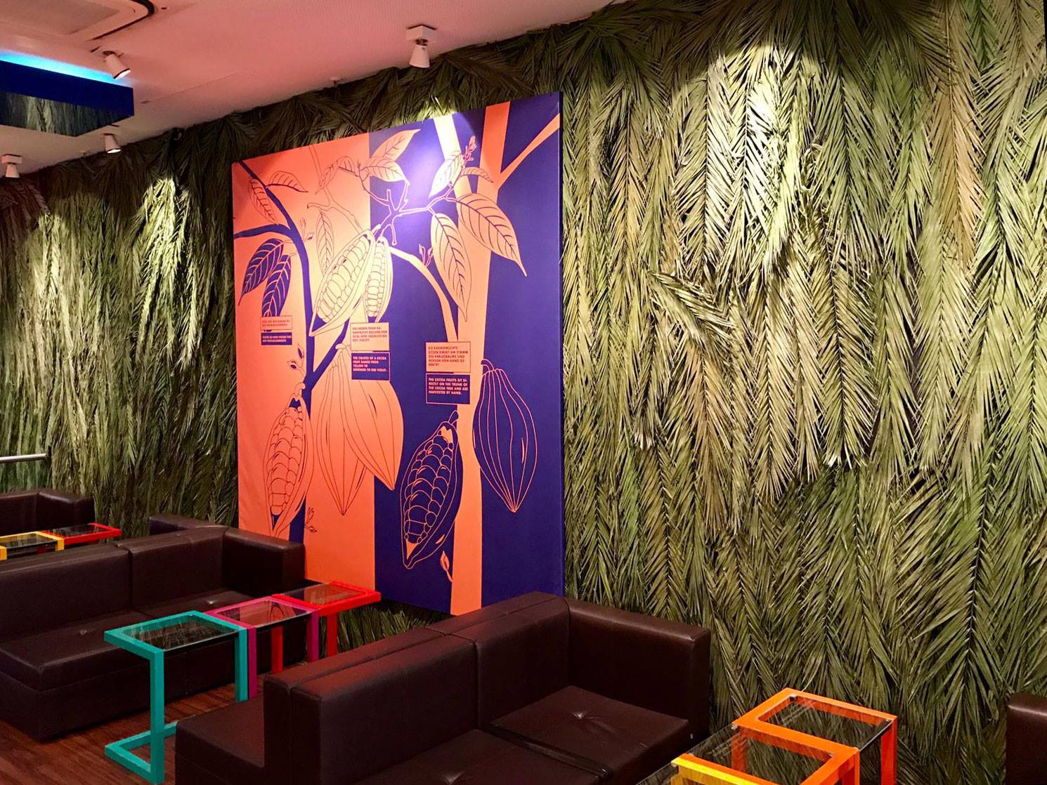 palm fronds at Ritter Sport Bunte Schokowelt Berlin